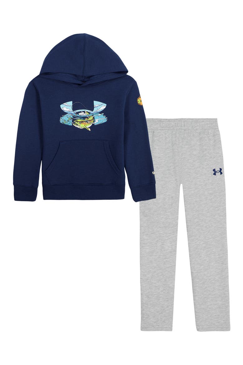 Kids' Great Catch Tech Fleece Set, Main, color, BLACKOUT NAVY