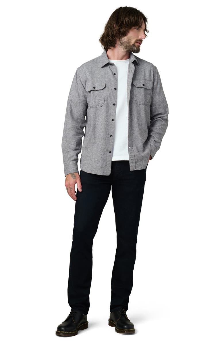 Joe's Chester Flannel Button-Up Shirt, Alternate, color, Heather Grey