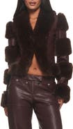 I.AM.GIA Vrai Faux Leather Jacket with Faux Fur Trim