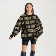 GAMEDAY COUTURE Women's Gameday Couture  Black Washington Huskies Hype Era Sweatshirt
