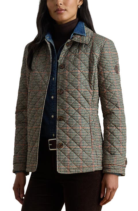 Houndstooth Quilted Jacket