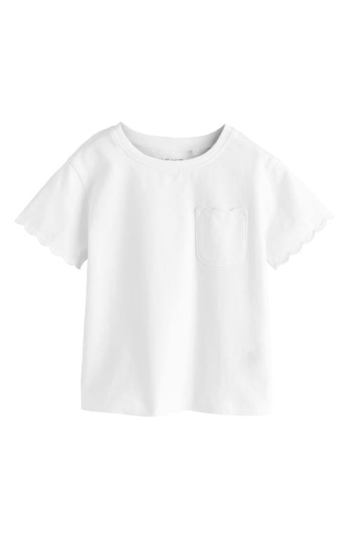 Next Kids' Scallop Cotton Pocket T-shirt