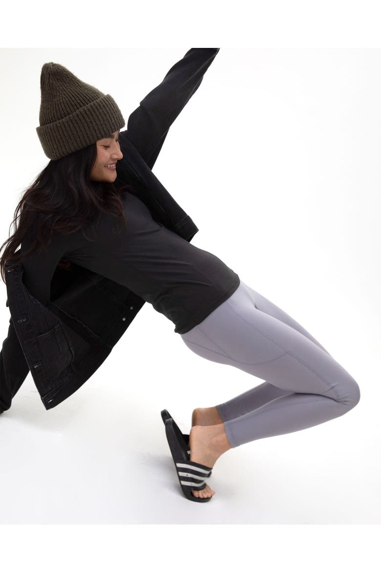 Phoenix Fleece Pocket Legging, Alternate, color, Quicksilver
