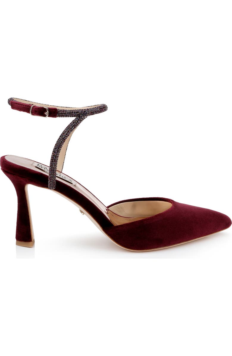 BADGLEY MISCHKA Collection Kamilah Ankle Strap Pump, Alternate, color, Wine Velvet