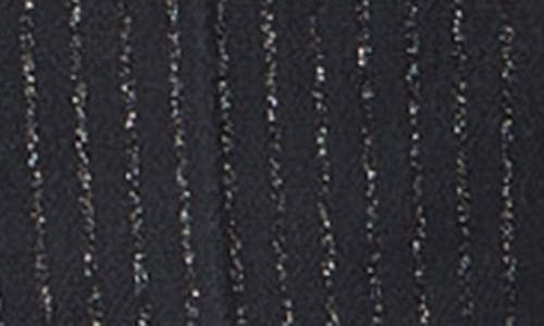 Akris Punto Metallic Pinstripe Slim Ankle Pants In Black