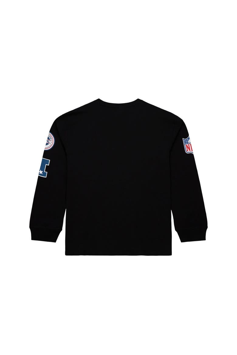 Men's Mitchell & Ness  Black Chicago Bears Training Camp Vintage Logos Long Sleeve T-Shirt, Alternate, color, Black