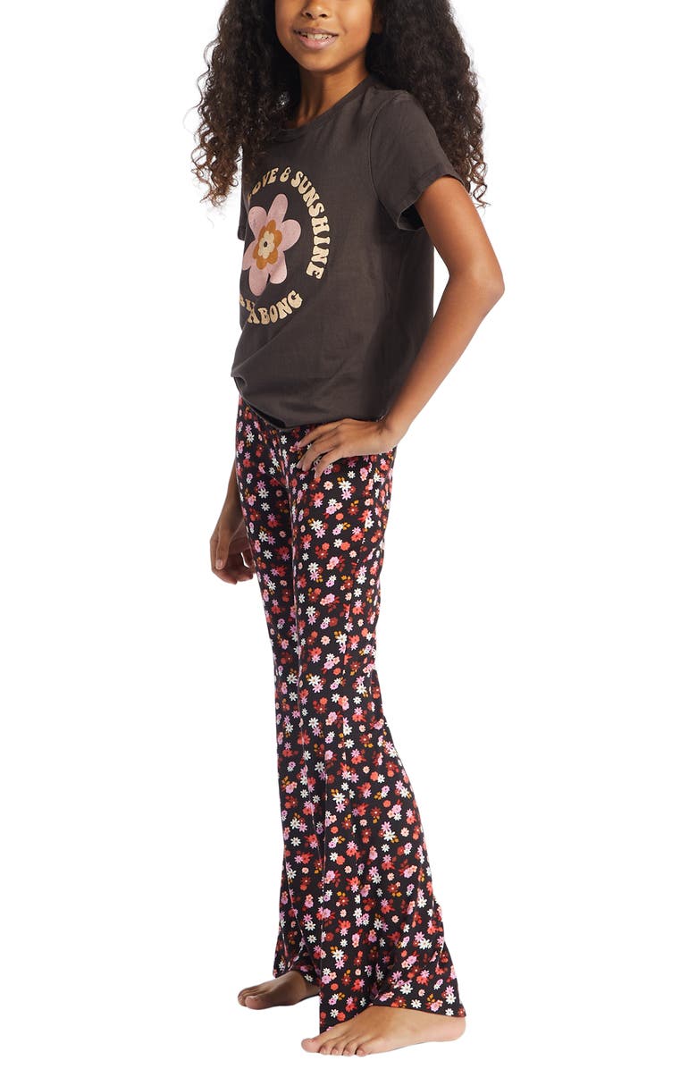 Billabong Kids' Tell Me Print Flared Pants, Alternate, color, 