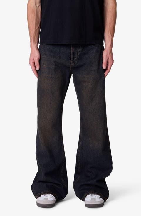 Kick Flare Jeans (Washed Brown)