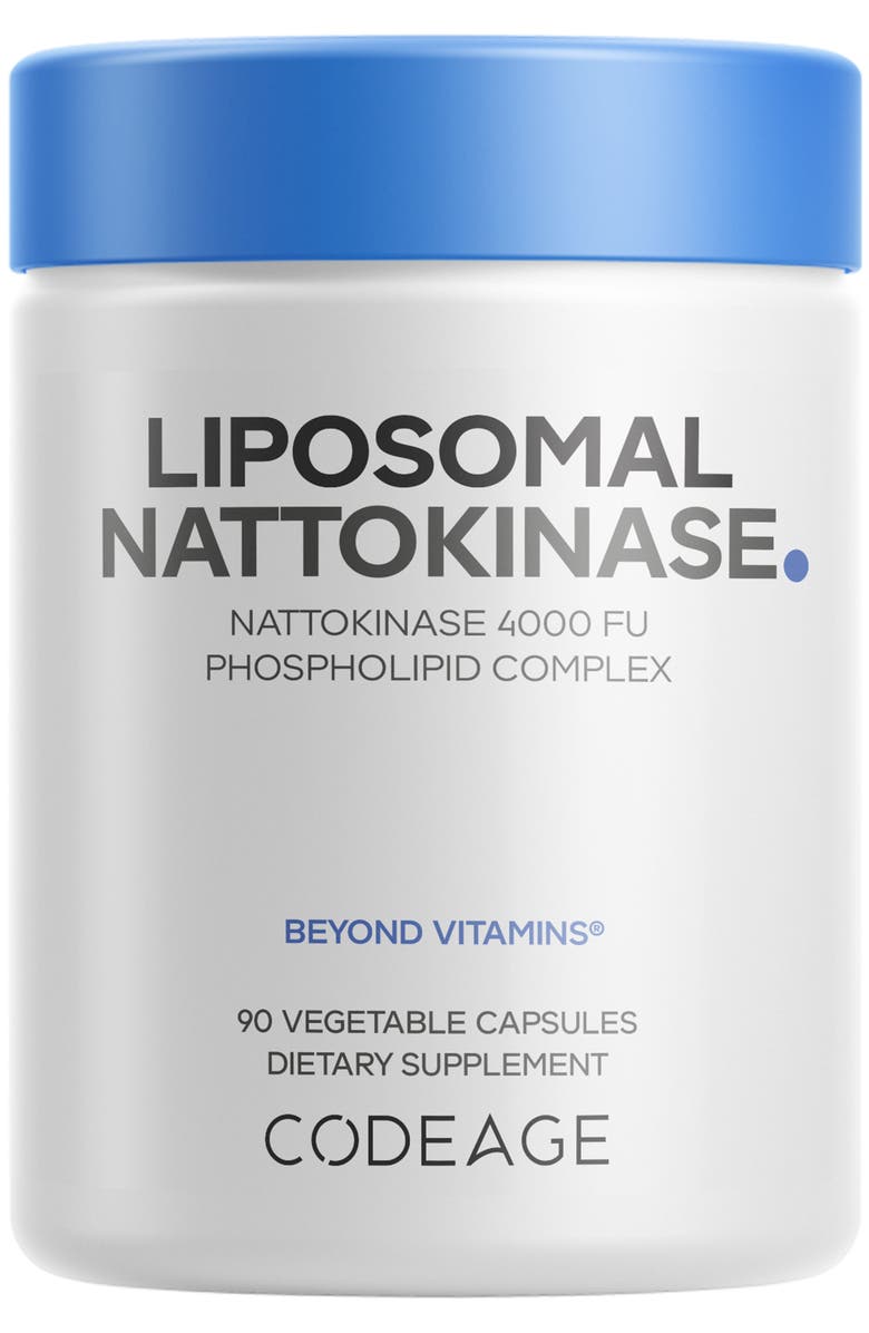 Codeage Liposomal Nattokinase, Main, color, White