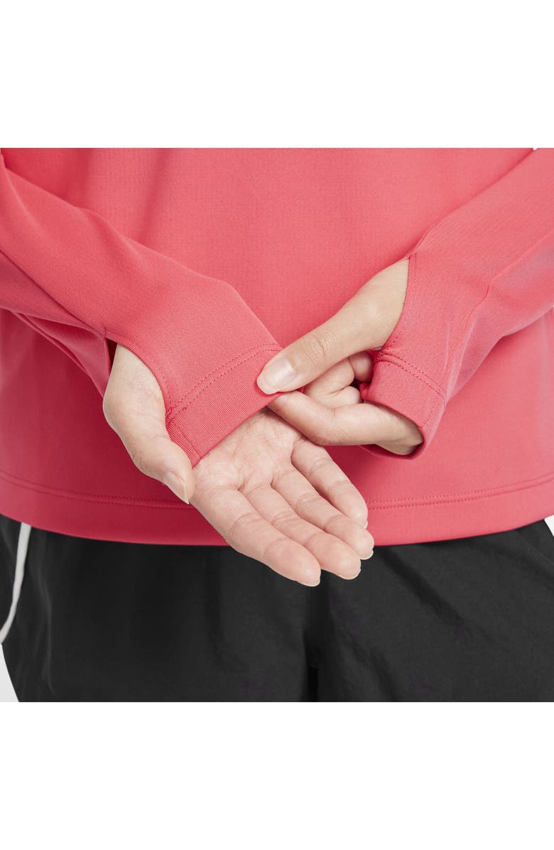 Nike Kids' Dri-FIT Half Zip Pullover, Alternate, color, Aster Pink/ White