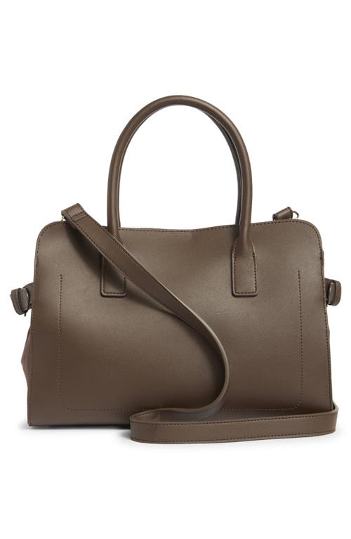 Nanette Lepore Quentin East/west Triple Section Satchel Bag In Brown