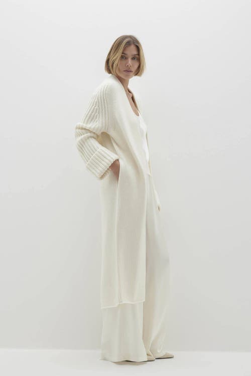 Naked Cashmere Lilyan Longline Cashmere Cardigan In Sand