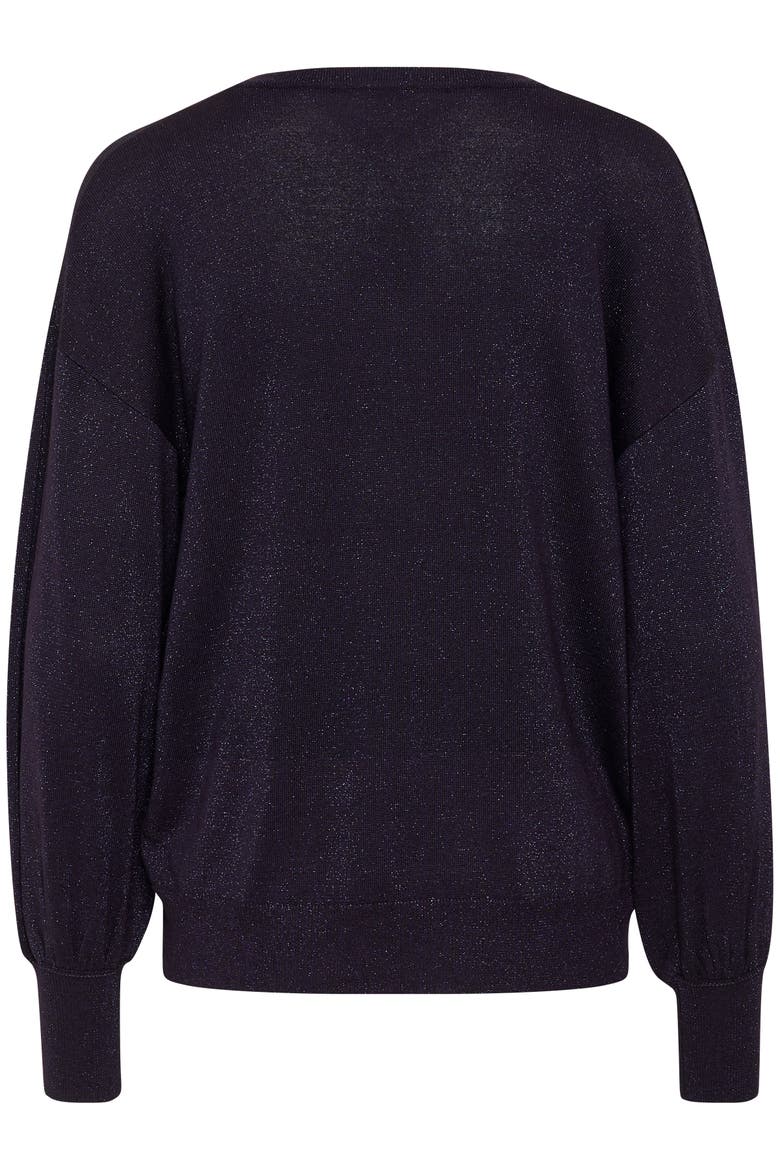 Regina Metallic Knit Pullover, Alternate, color, Dawn Purple