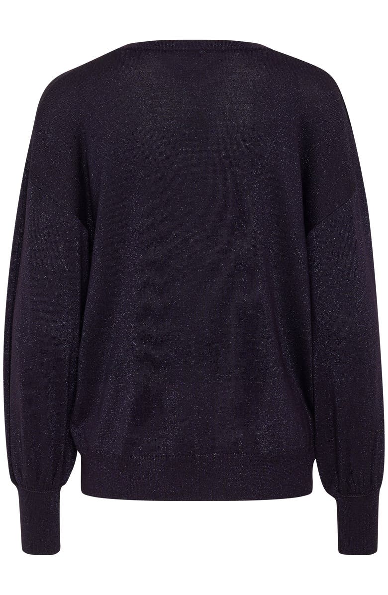 Kaffe Regina Metallic Knit Pullover, Alternate, color, Dawn Purple