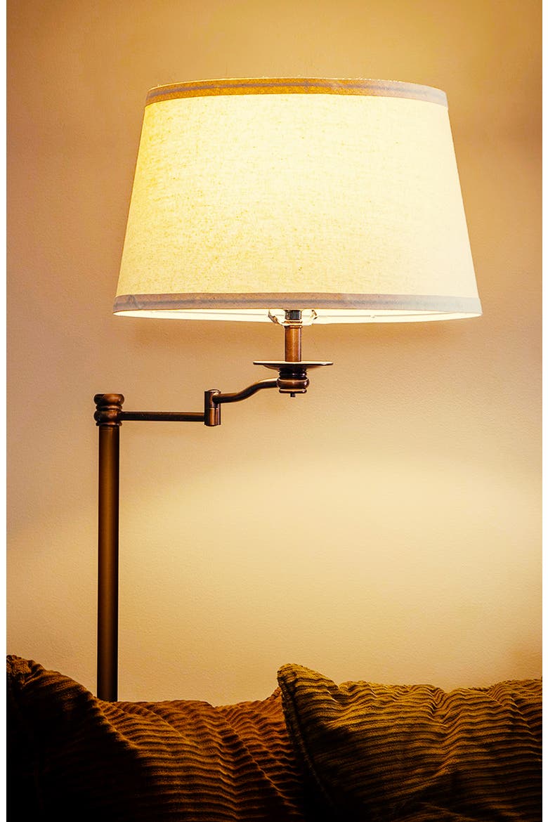 Caden Swing LED Floor Lamp, Alternate, color, BRONZE