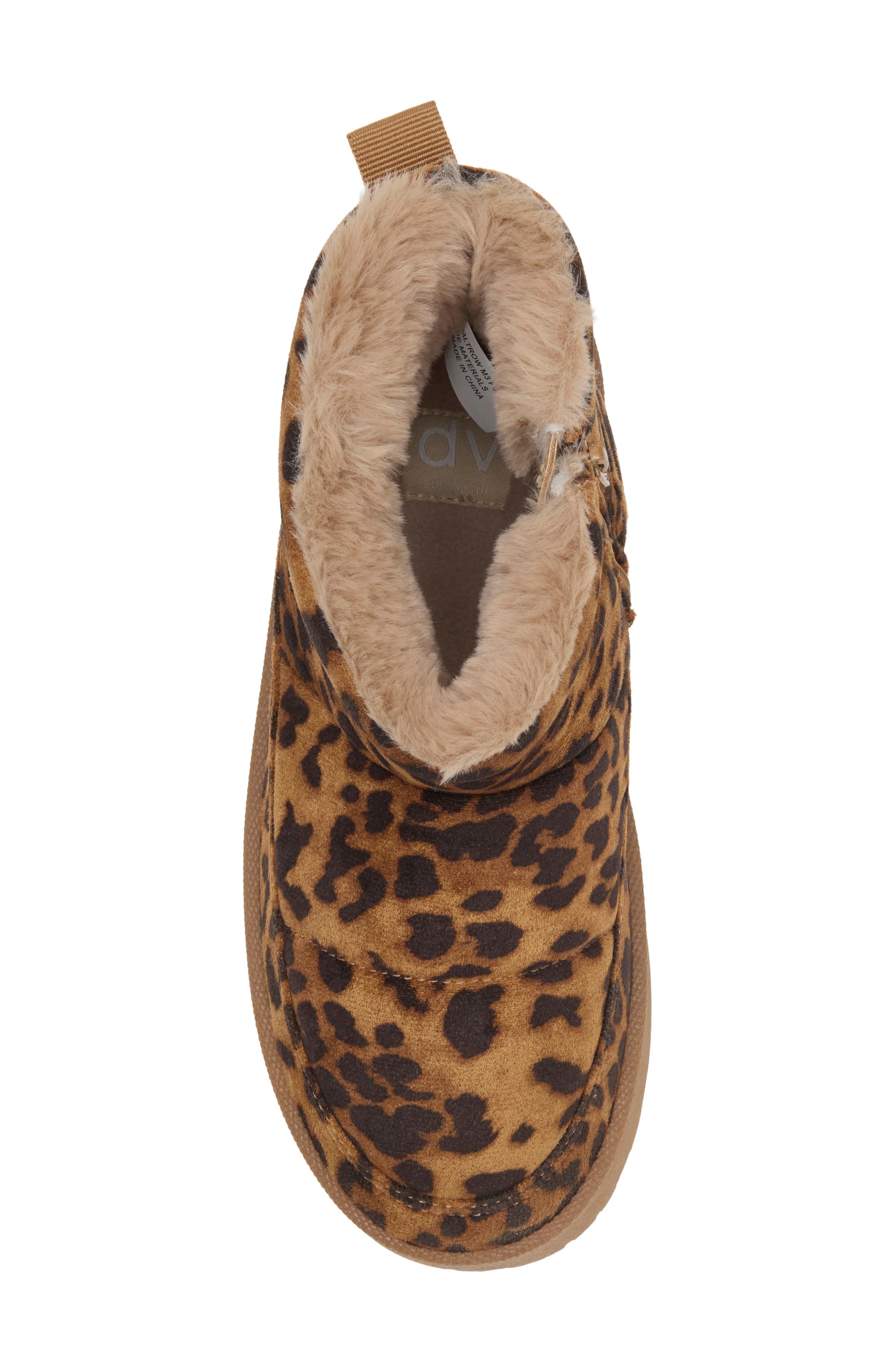 Kids' Paltrow Faux Shearling Lined Platform Boot, Alternate, color, TAN LEOPARD