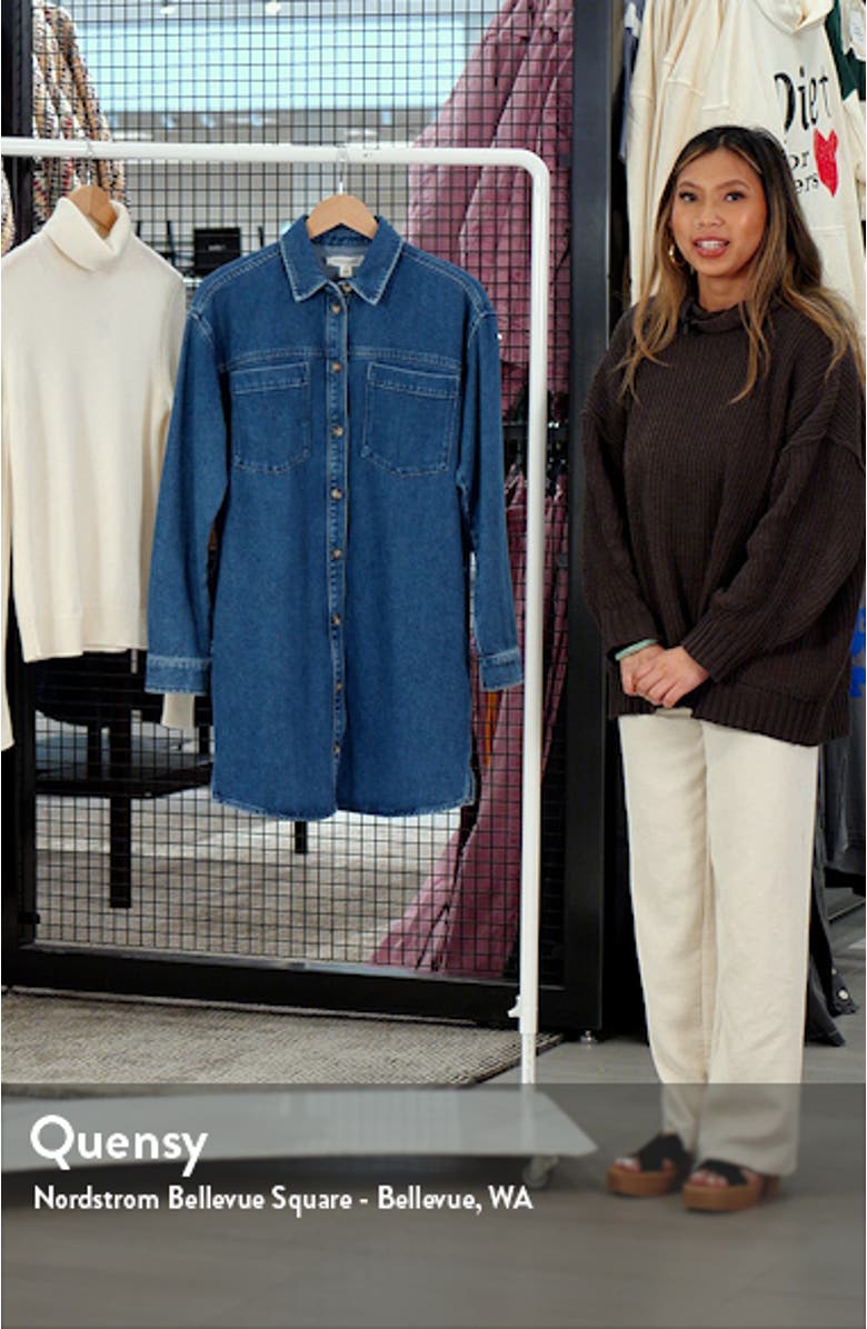 Long Sleeve Denim Shirtdress, sales video thumbnail