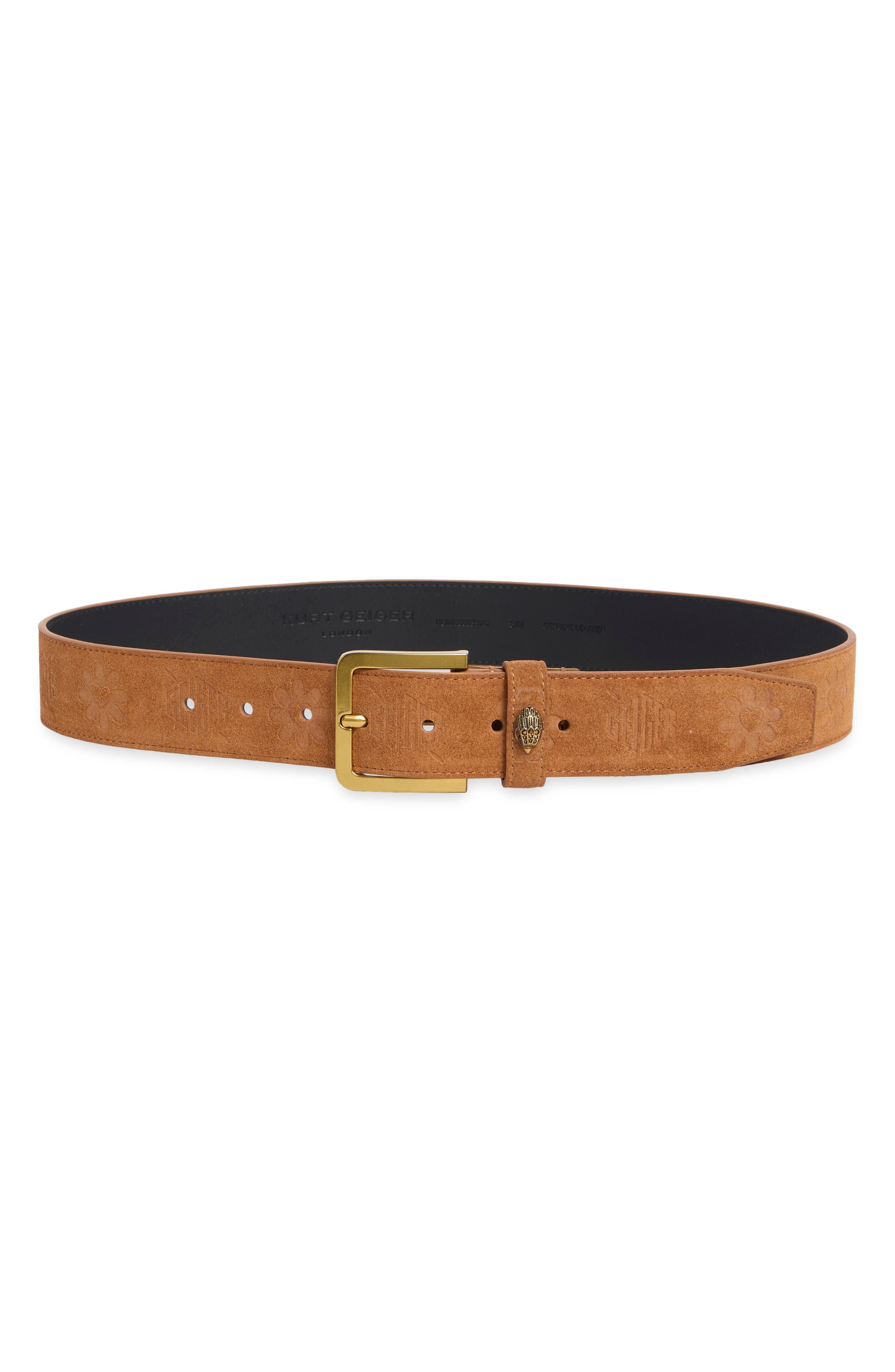 Soho Embossed Suede Belt