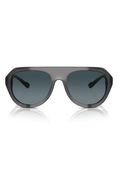 57mm Polarized Pilot Sunglasses