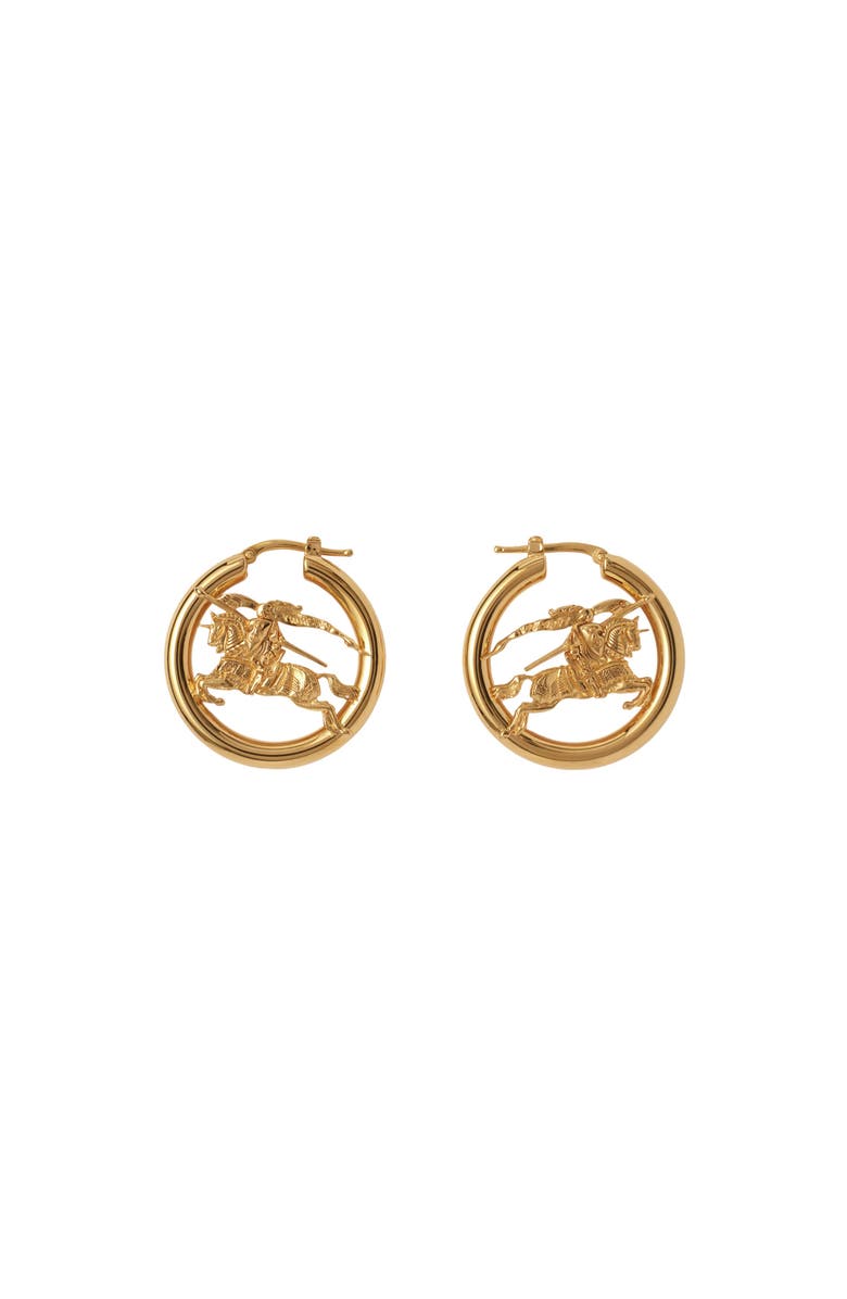 Burberry EKD Hoop Earrings, Main, color, Gold