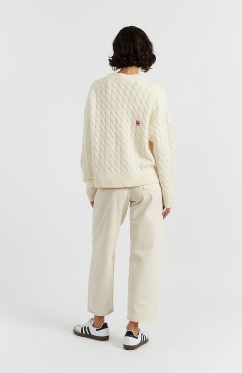 Chinti & Parker X Snoopy Peanuts Cable-knit Cardigan In Multi
