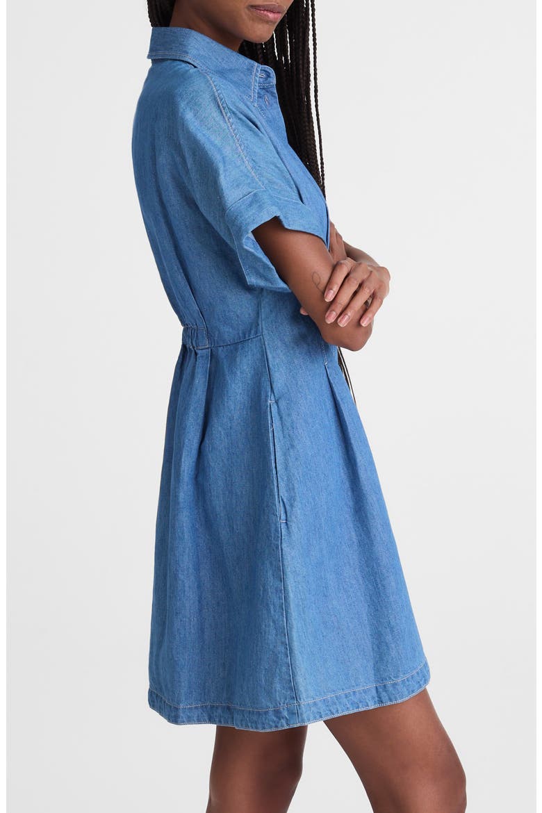 The Perry Denim Shirtdress, Alternate, color, SEASIDE WASH