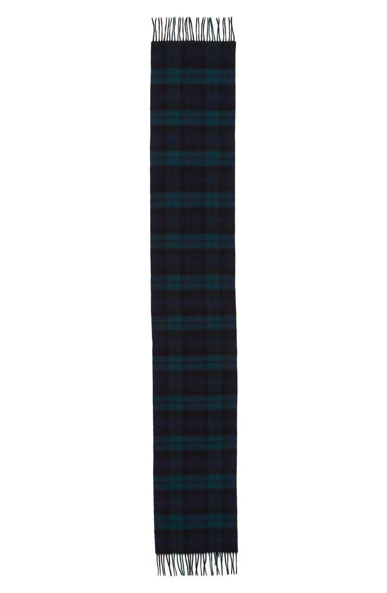NORDSTROM MEN'S SHOP 'Blackwatch' Plaid Wool Scarf, Alternate, color, 