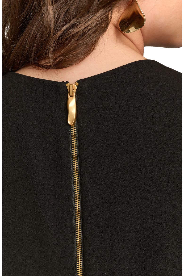 Poly Sheath Dress, Alternate, color, BLACK