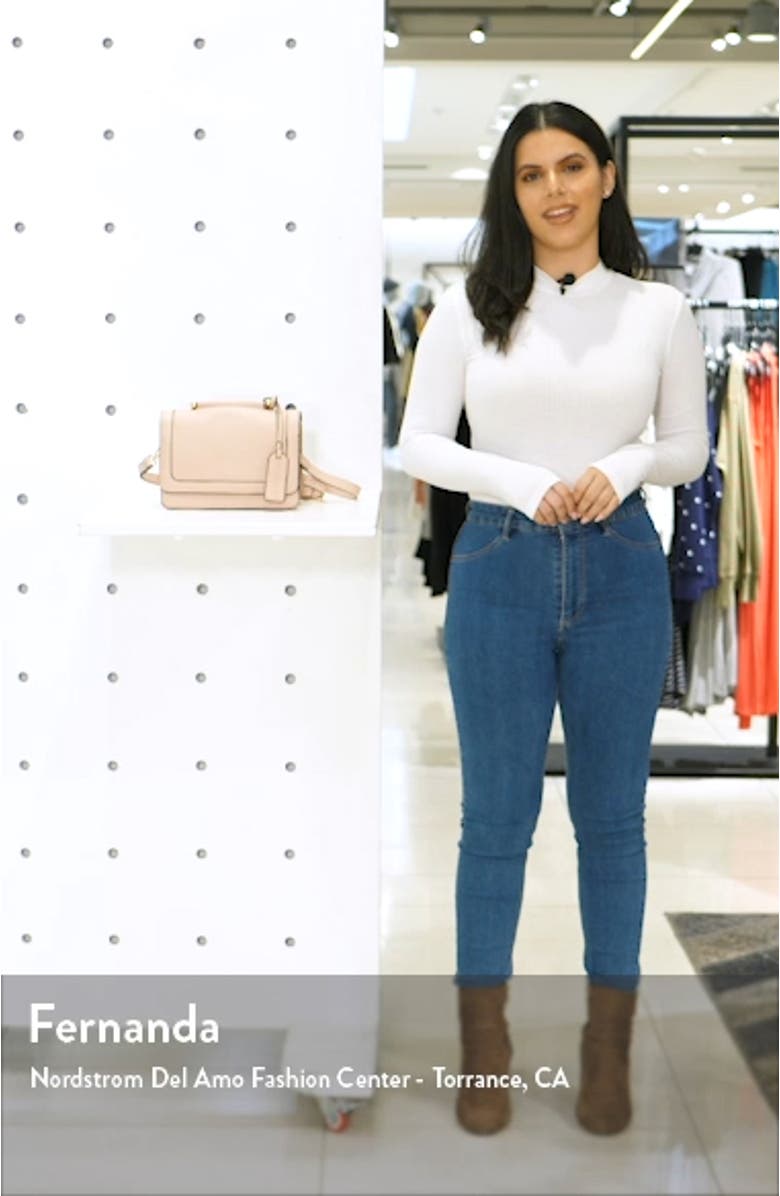 Small Evar Faux Leather Crossbody Bag, sales video thumbnail