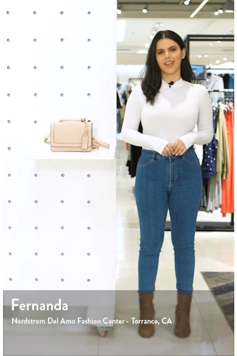 Small Evar Faux Leather Crossbody Bag video