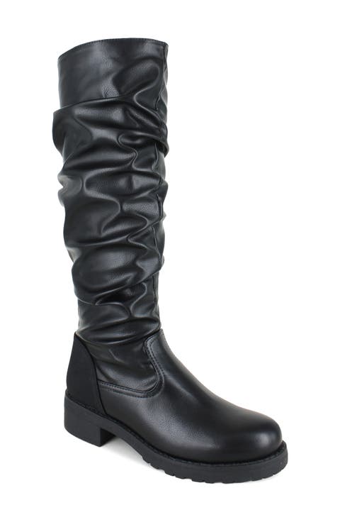 Lilo Faux Leather Knee High Boot