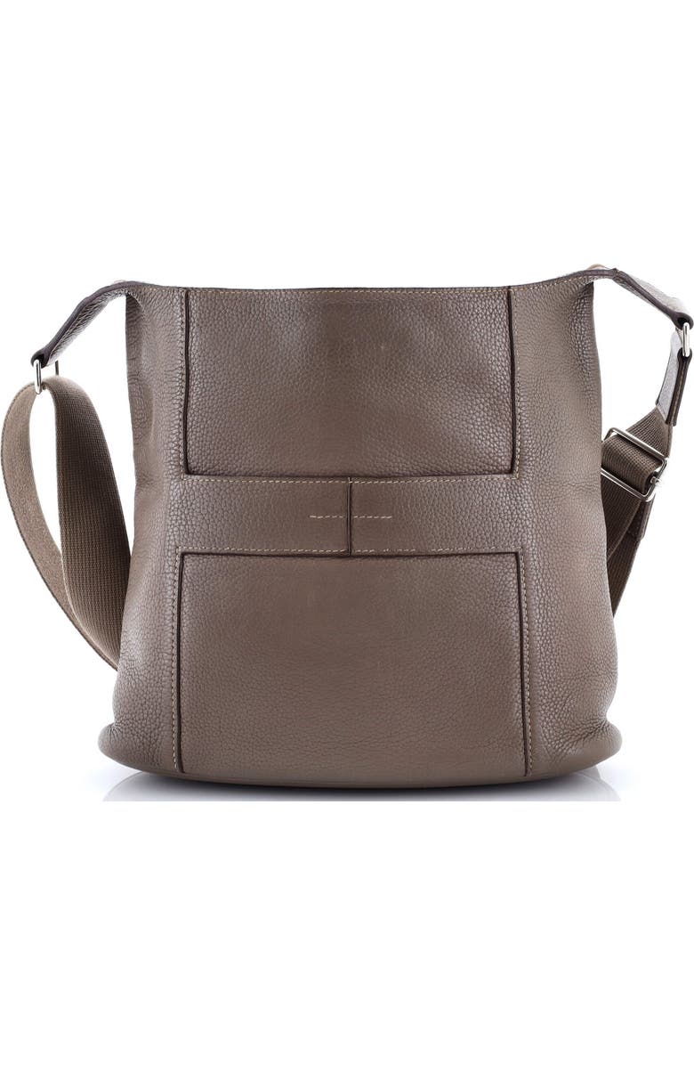 Pre-Owned Hermes Sac Good News Bag Leather PM, Main, color, Etoupe