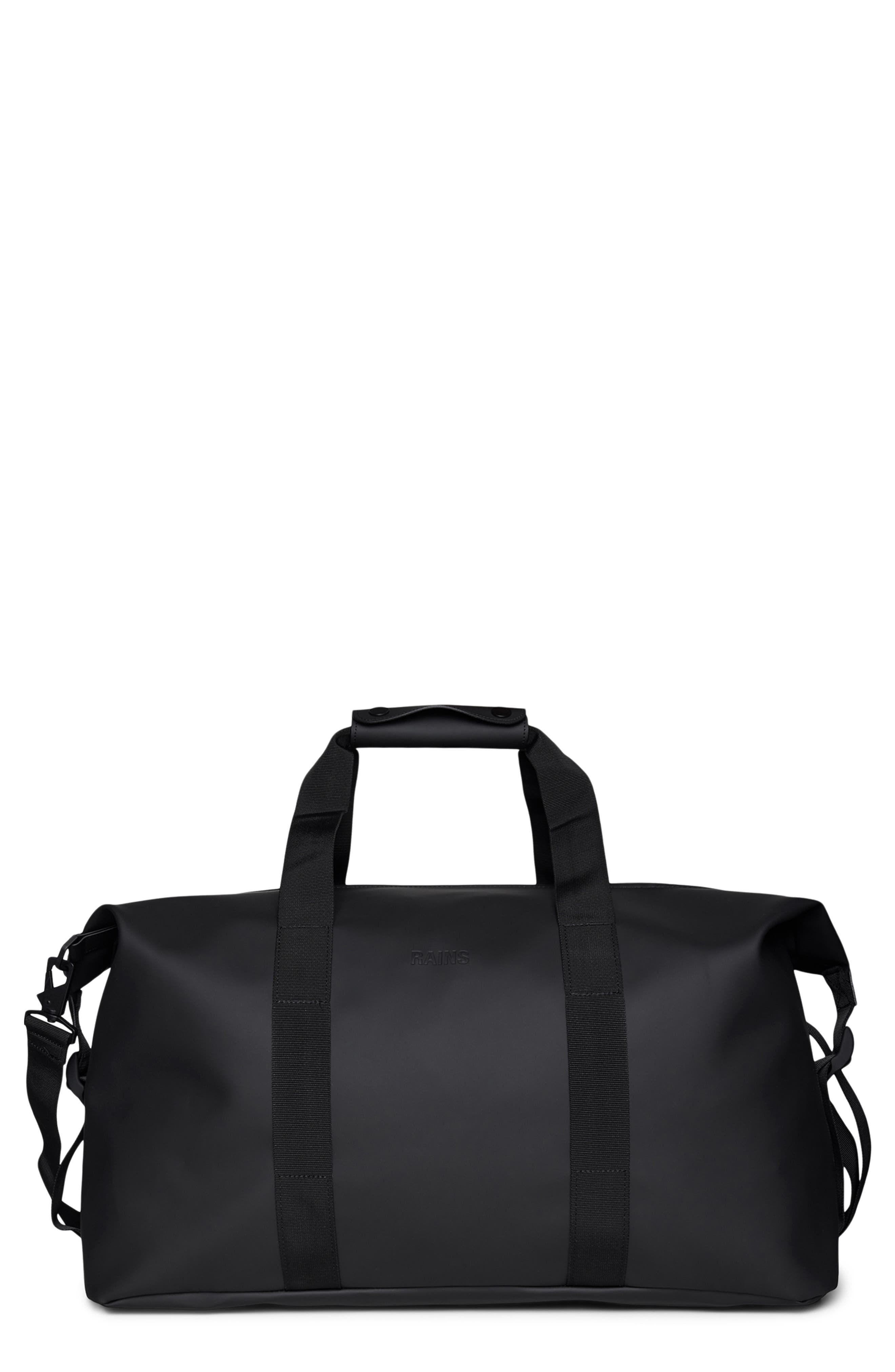 Rains Hilo Waterproof Weekend Bag, Main, color, Black