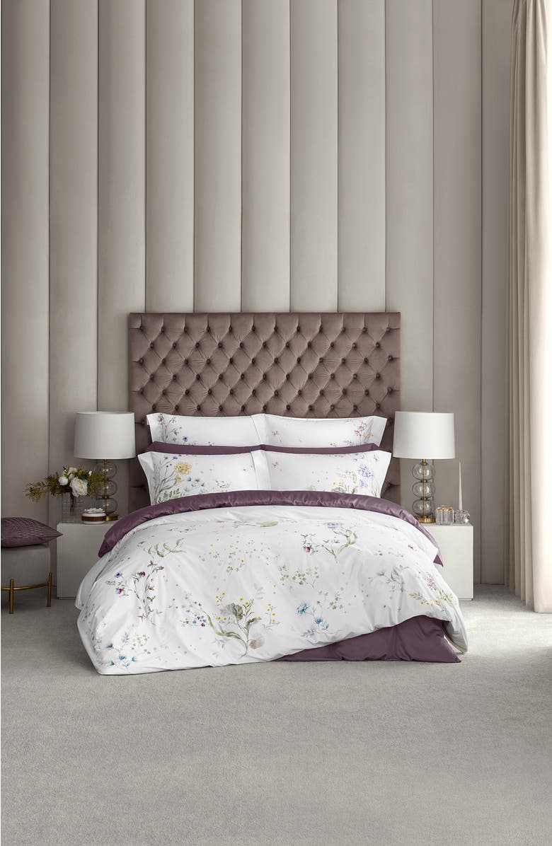 Togas Fleur duvet cover, Alternate, color, White