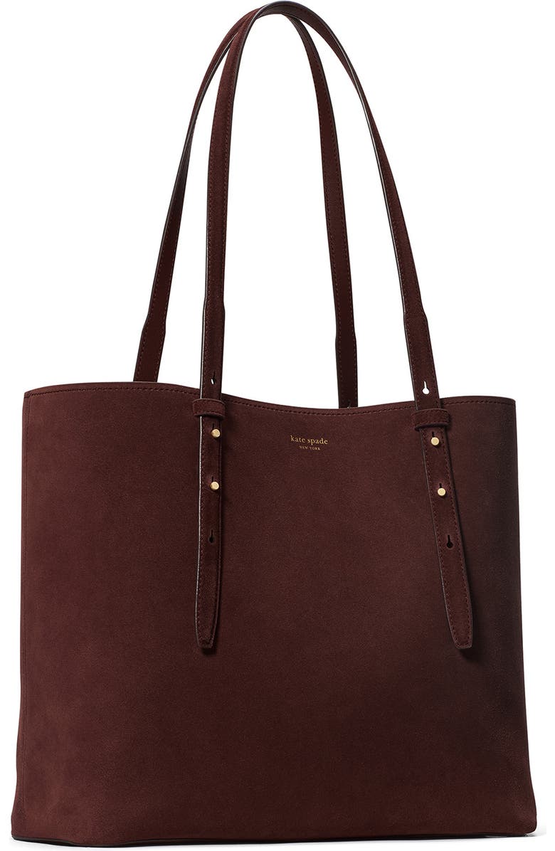Kate Spade New York large do it all suede tote, Alternate, color,