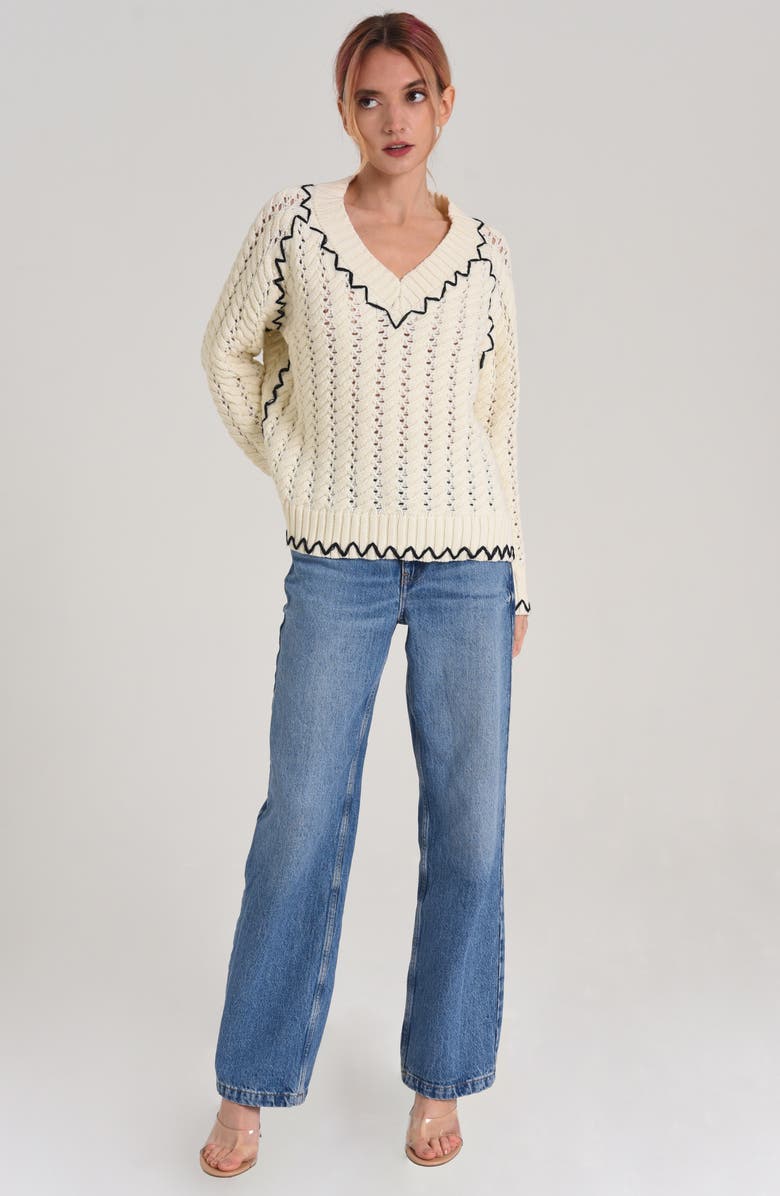 CIEBON Aria Embroidered Sweater, Alternate, color, 