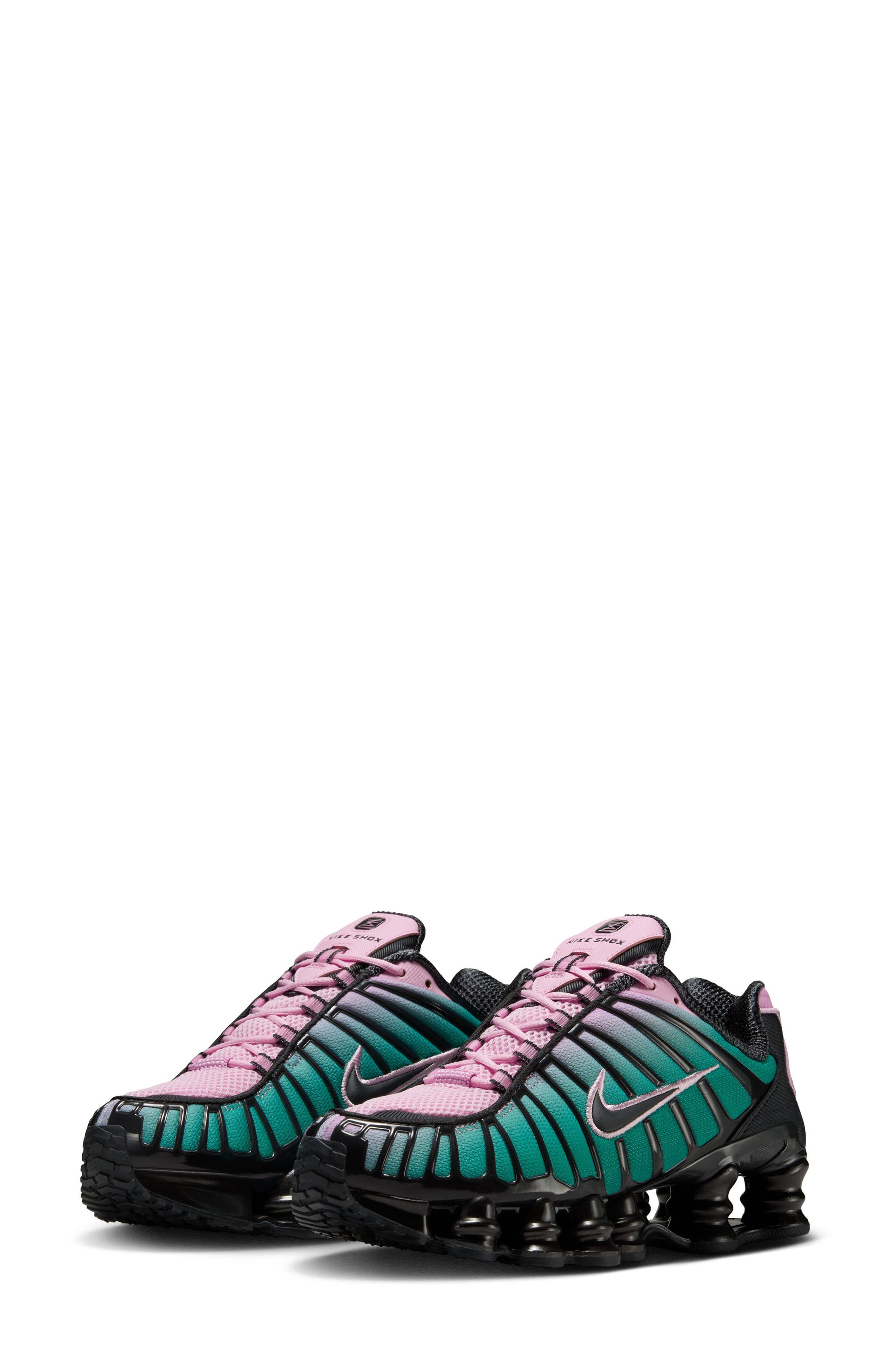 Nike Shox TL Sneaker, Main, color, Light Arctic Pink/ Green/ Noir