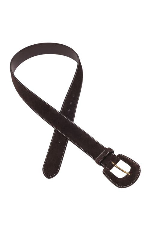 Maje Suede Belt In Black