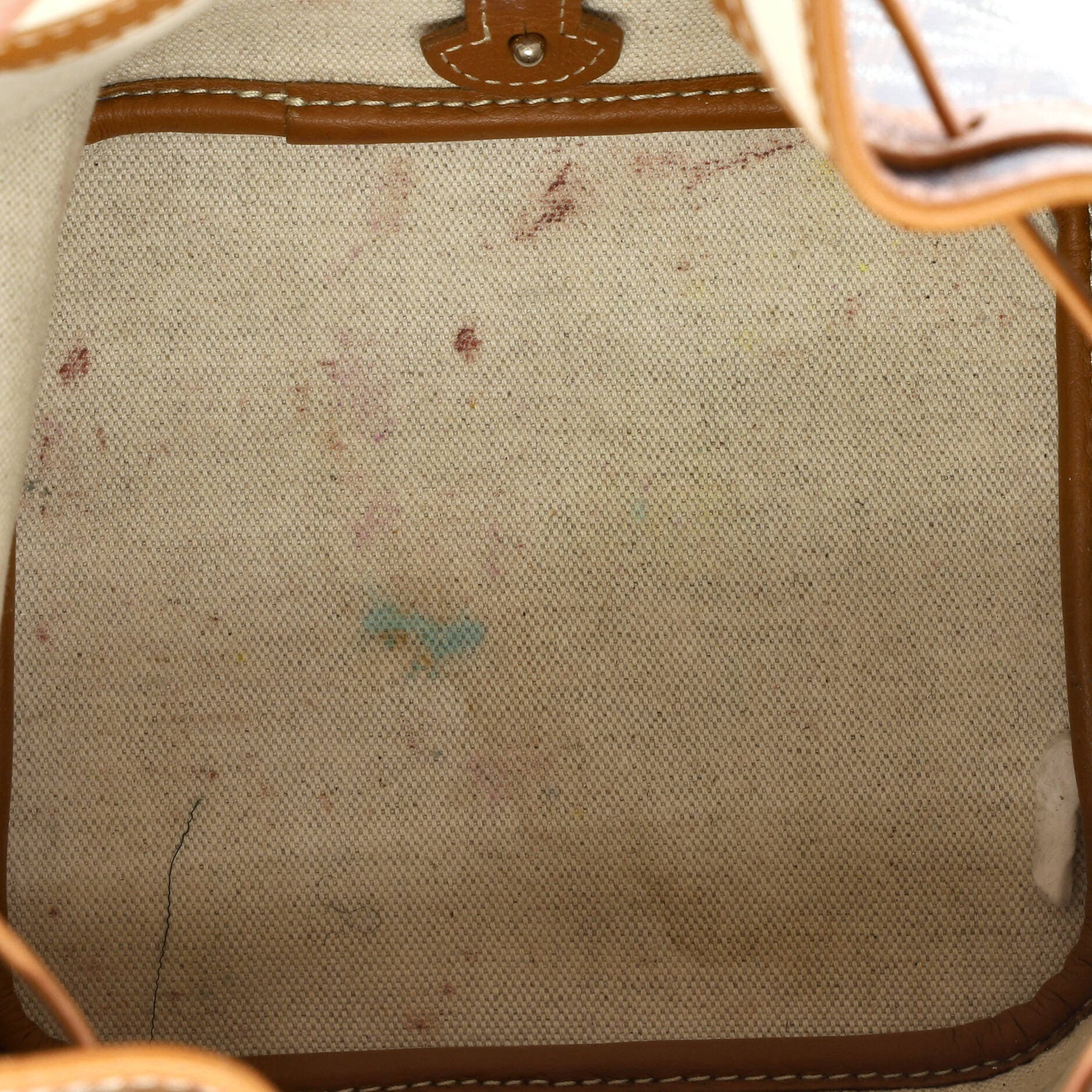 Petit Flot Bucket Bag Coated Canvas PM, Alternate, color, Brown