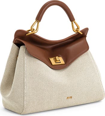 Lucia Faux Leather Top Handle Bag