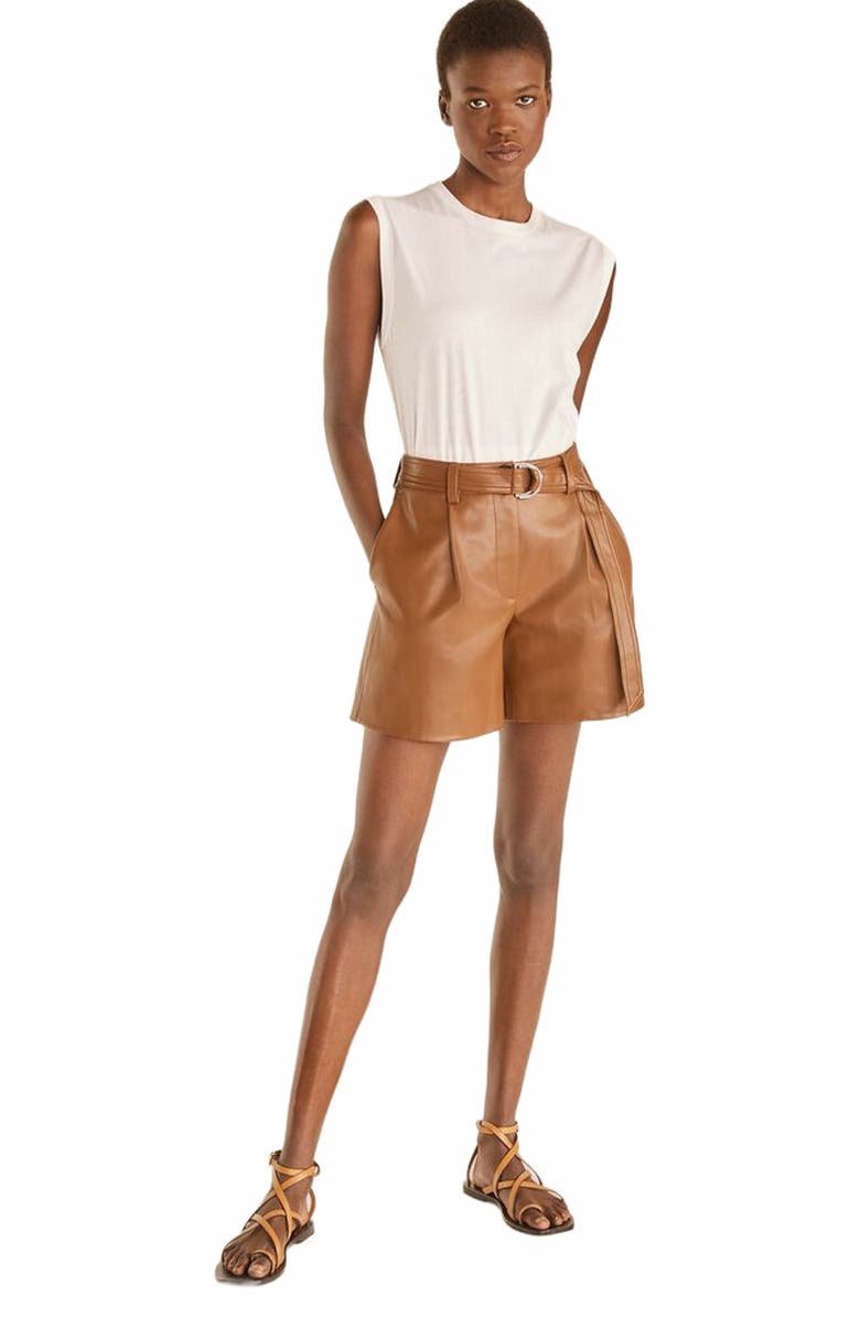 Rebecca Taylor Vegan Short, Main, color, Rider Brown