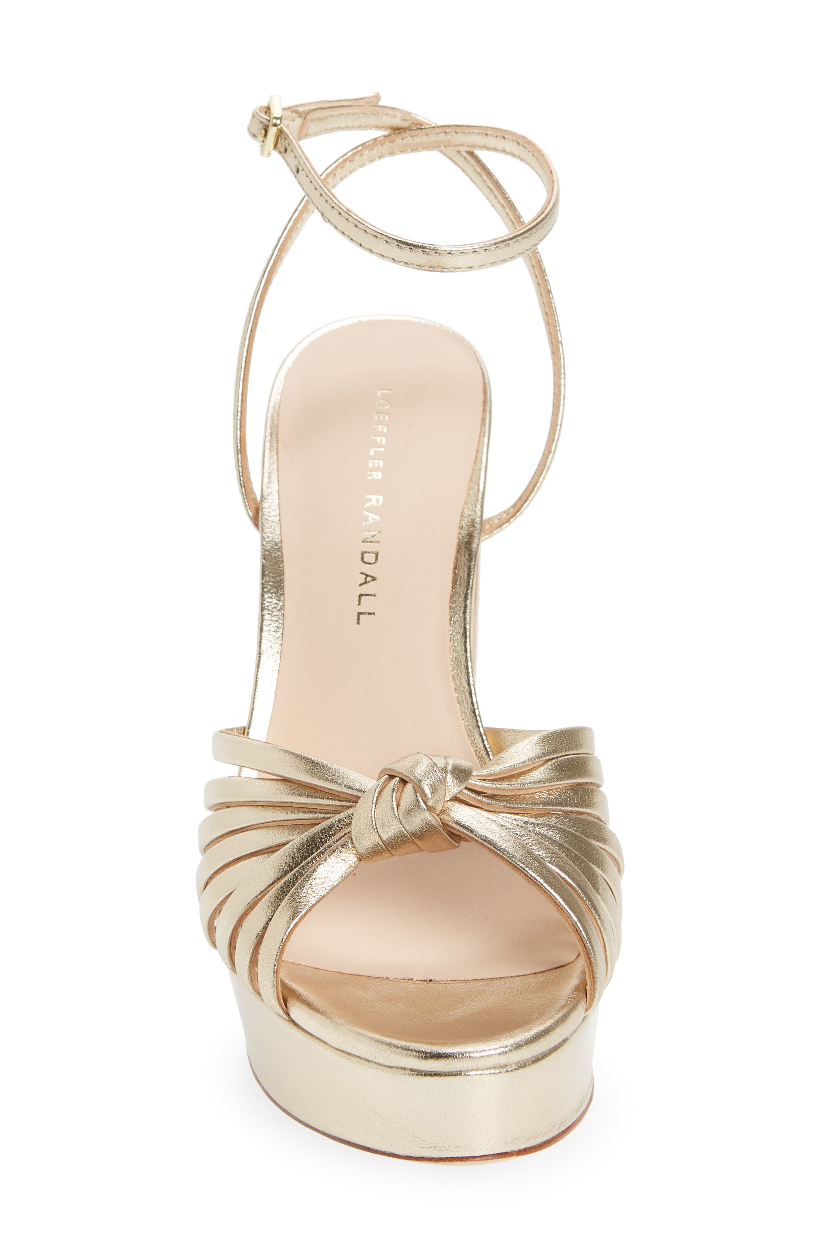 Rivka Knotted Platform Sandal, Alternate, color, CHAMPAGNE