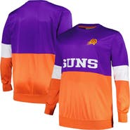 FANATICS Men's Fanatics Branded Purple/Orange Phoenix Suns Big & Tall Split Pullover Sweatshirt