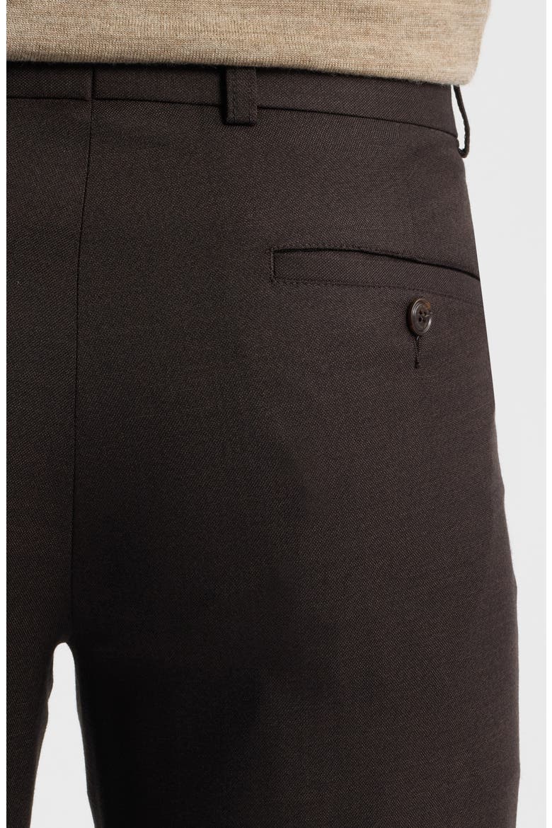 Wool Melange Stretch Pants, Alternate, color, BROWN