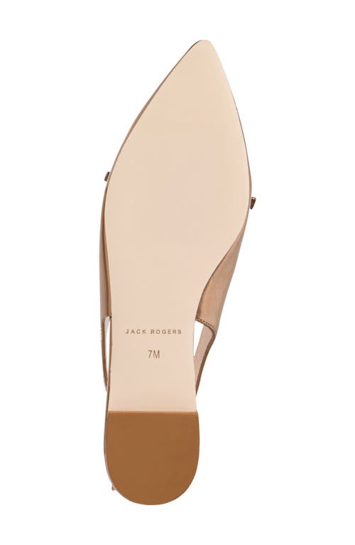 Jack Rogers Lennox Slingback Pointed Toe Flat In Brown
