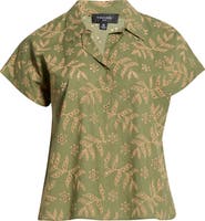 Tahari ASL Eyelet Camp Shirt