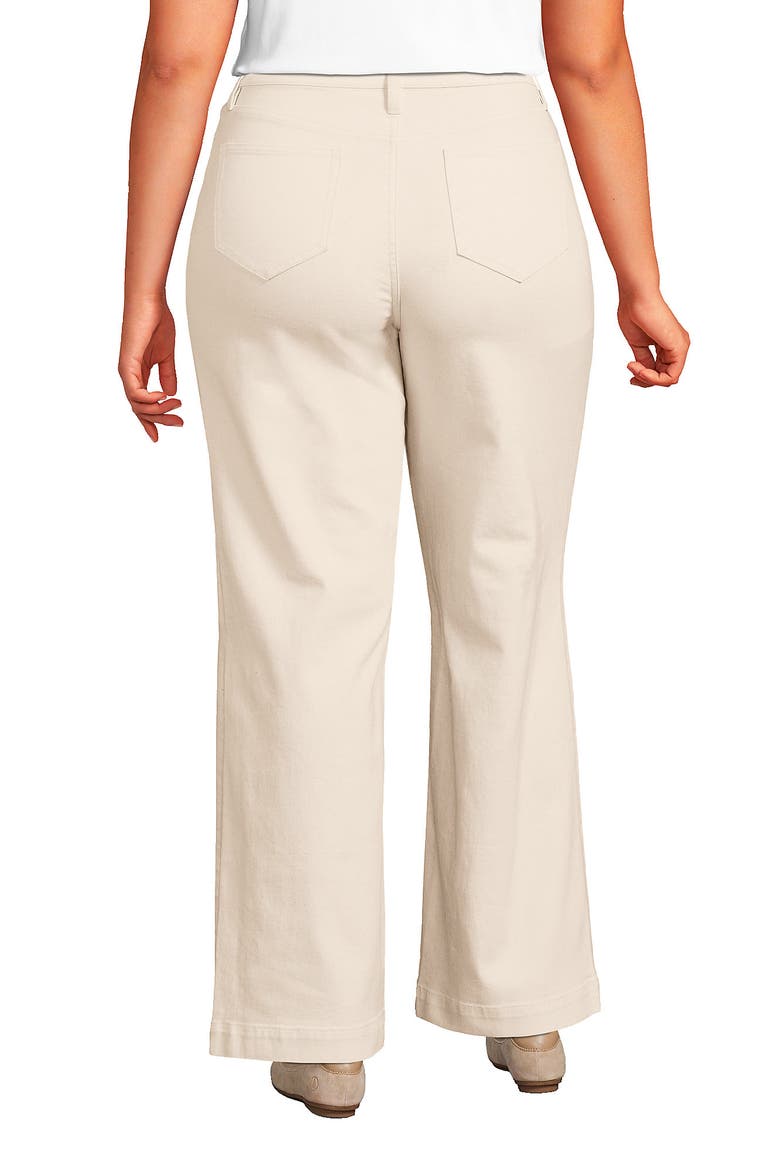 High Rise Wide Leg Denim Jeans, Alternate, color, Natural
