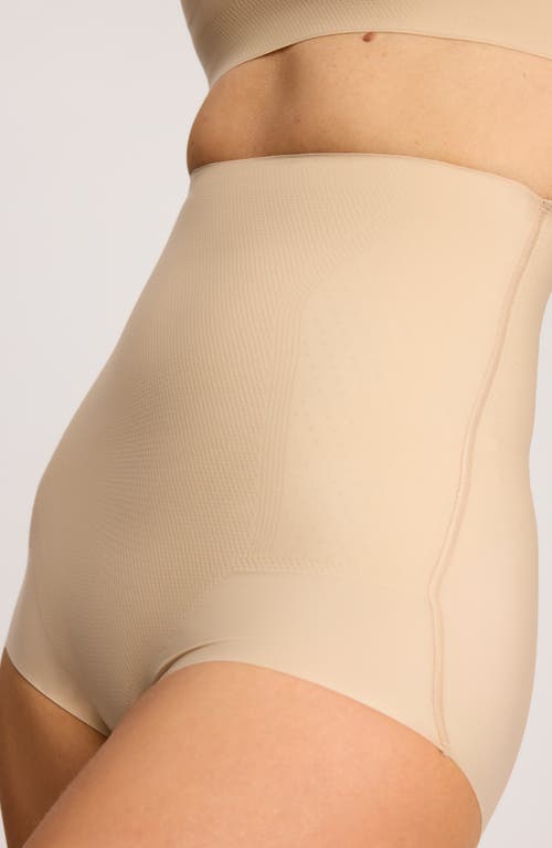 Commando Zone Smoothing High Waisted Briefs In Brown