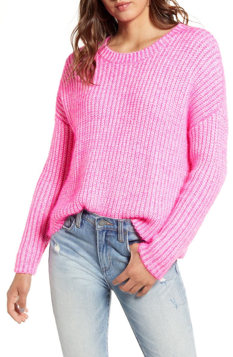 Good Luck Gem Two Tone Sweater, Main, color, 
