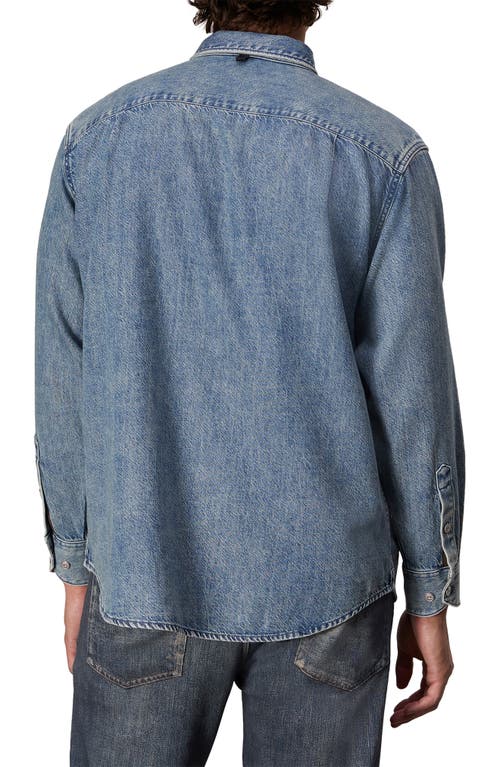 Shop Rag & Bone Matthew Denim Button-up Shirt In Corbin